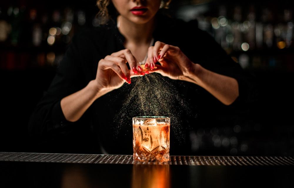 Bartender Crafting a Cocktail